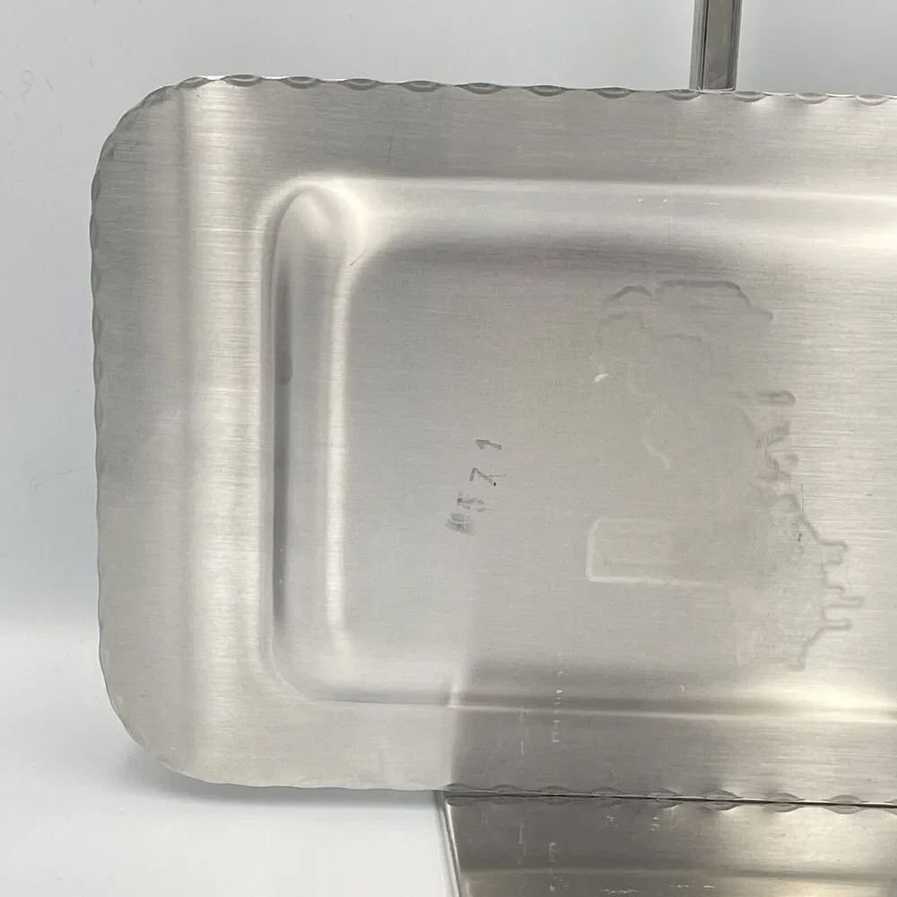 Norge Norway Vintage Hammered Aluminum Tray Etched Engraved Souvenir Decor Gift